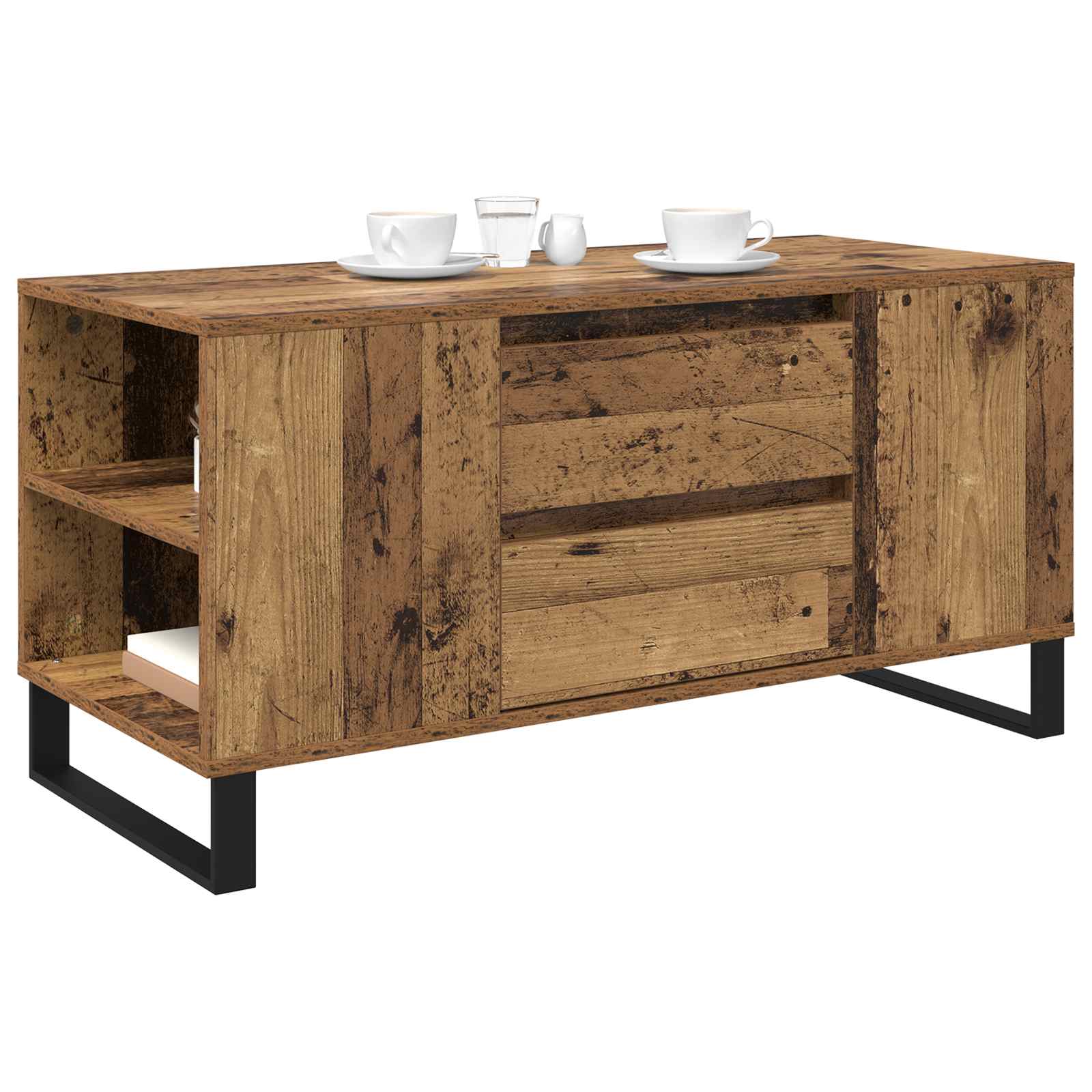 Table basse Bois Ancien 102 x 44,5 x 50 cm Bois d'ingénierie - XIOS