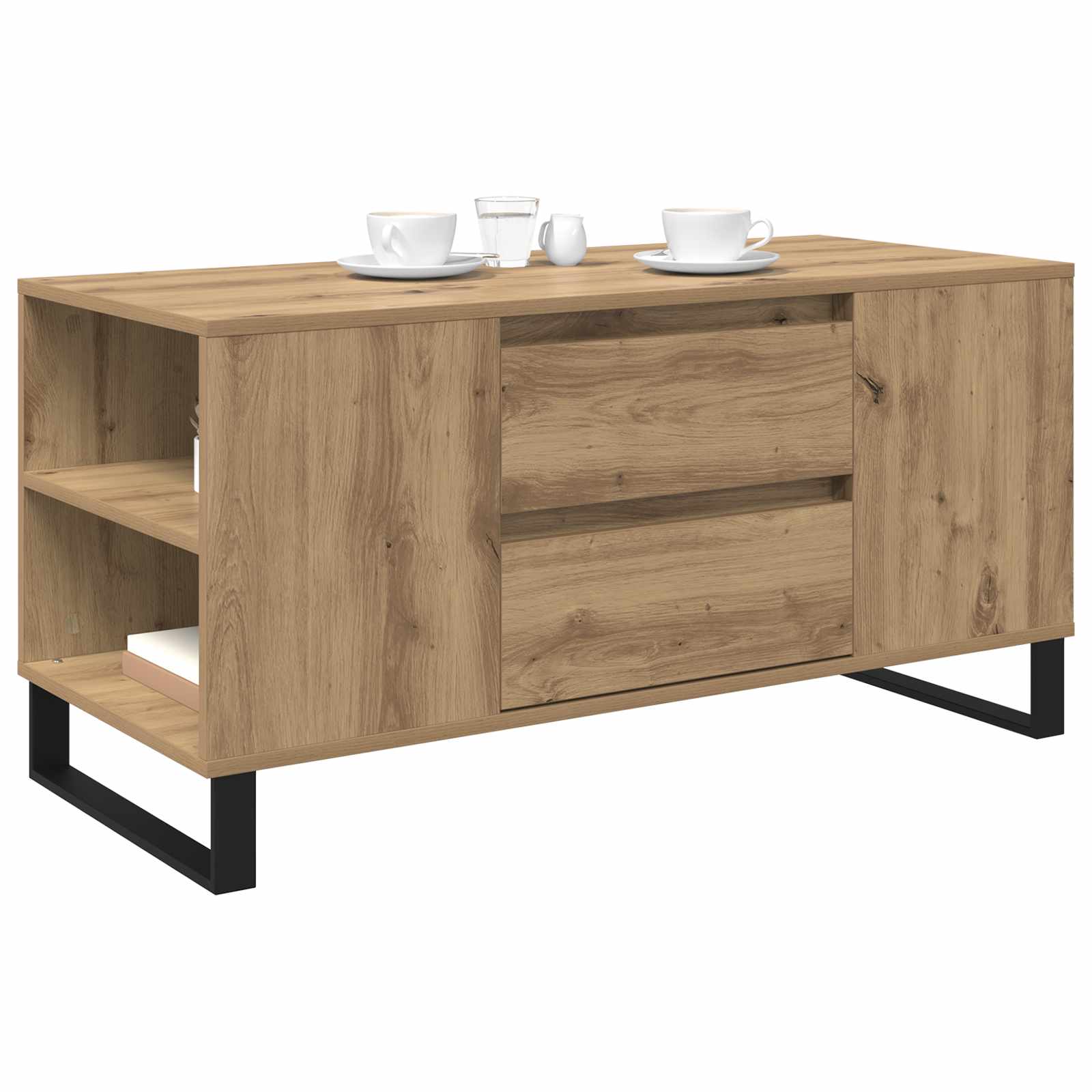 Table basse Chêne artisanal 102 x 44,5 x 50 cm - XIOS