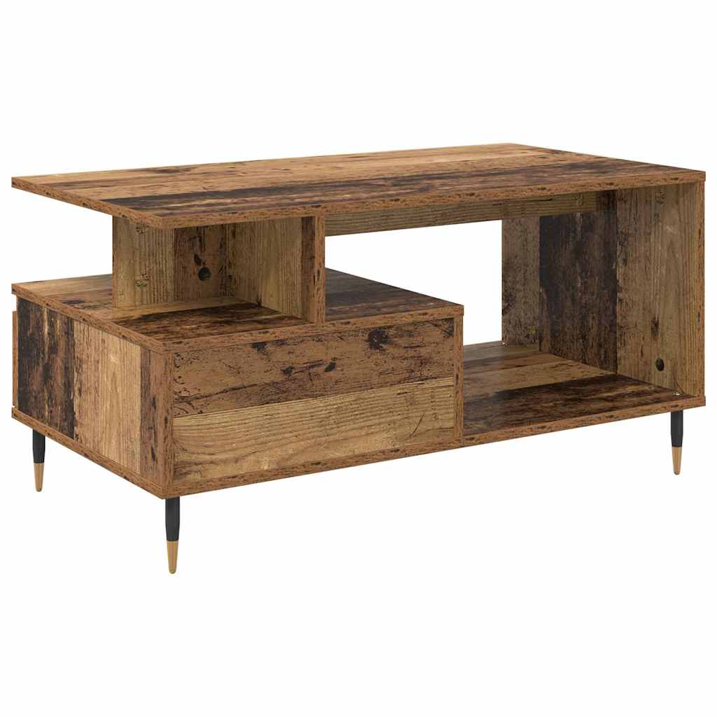 Table basse Bois ancien 90 x 49 x 45 cm Bois d'ingénierie - XIOS