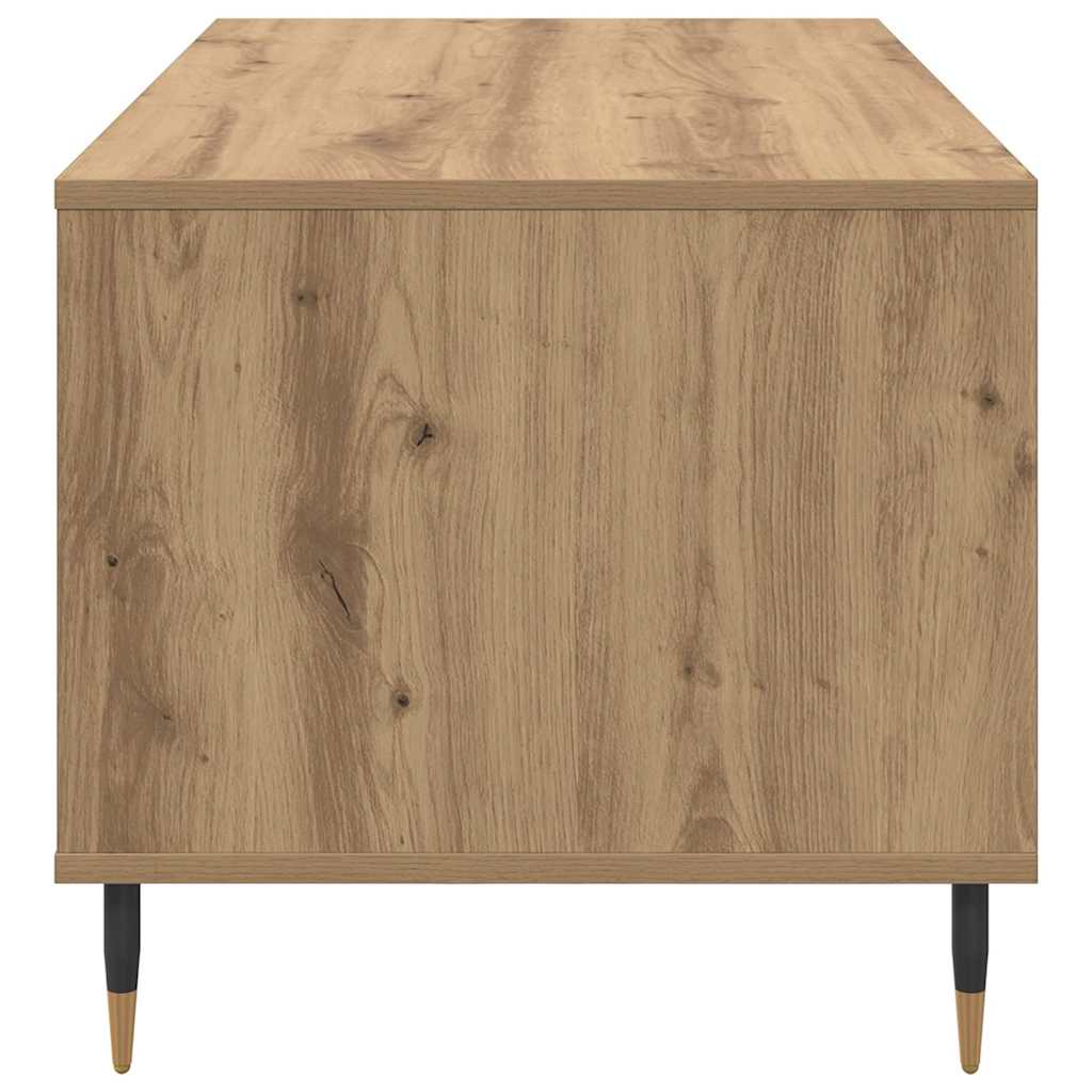Table basse chêne artisanal 90 x 49 x 45 cm Bois d'ingénierie - XIOS