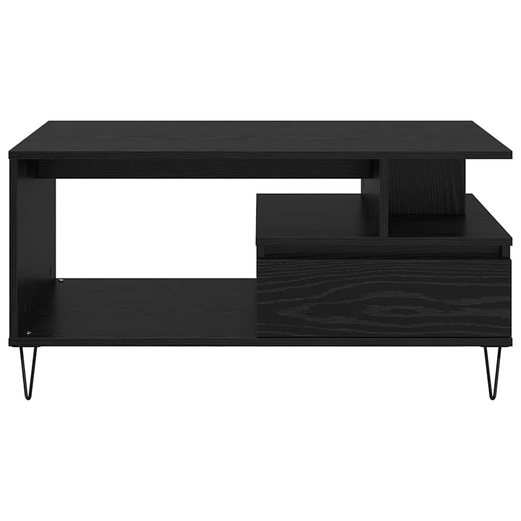 Table basse Chêne noir 90 x 49 x 45 cm Bois d'ingénierie - XIOS