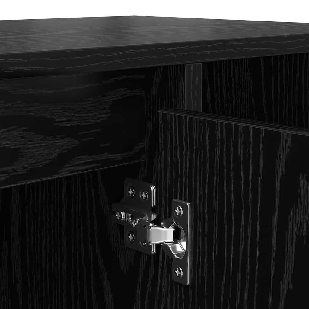 Meuble TV Chêne noir 100 x 35 x 55 cm Bois d'ingénierie - XIOS