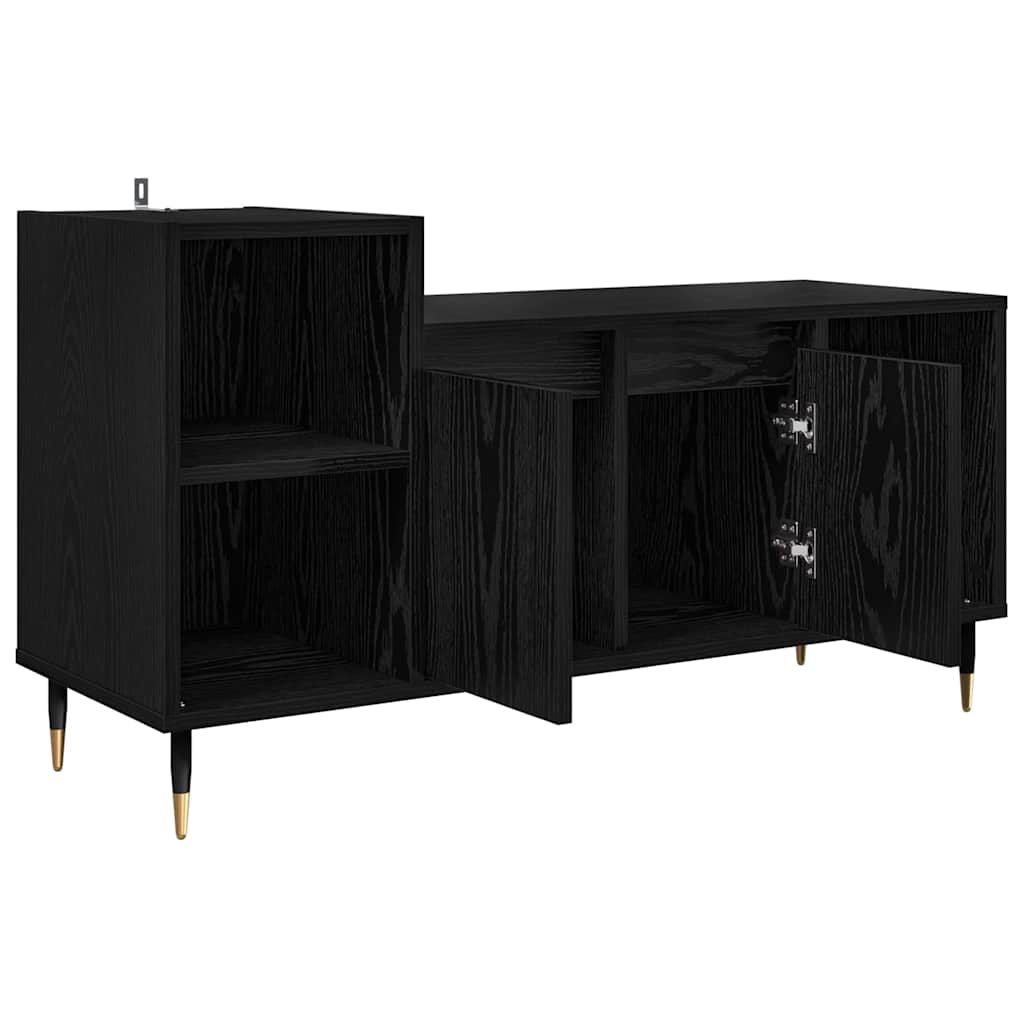 Meuble TV Chêne noir 100 x 35 x 55 cm Bois d'ingénierie - XIOS