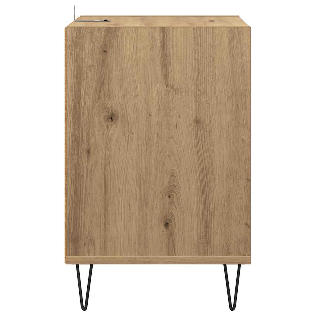 Meuble TV Chêne artisanal 100 x 35 x 55 cm Bois d'ingénierie - XIOS
