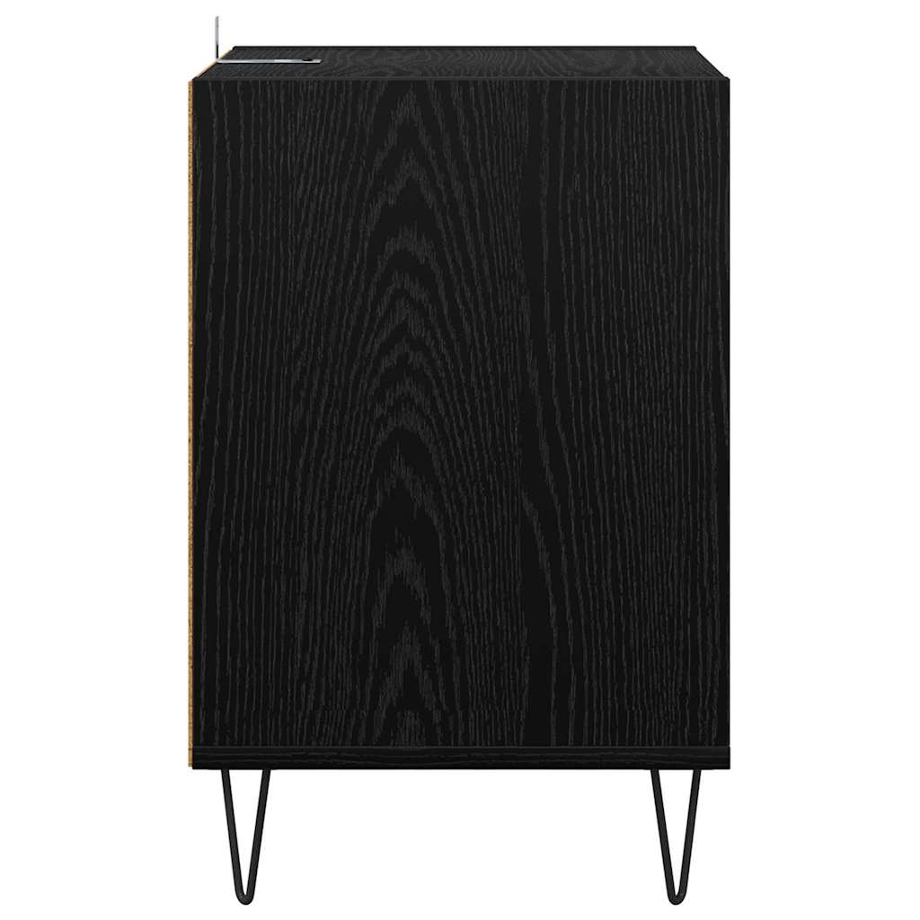 Meuble TV Chêne noir 100 x 35 x 55 cm Bois d'ingénierie - XIOS
