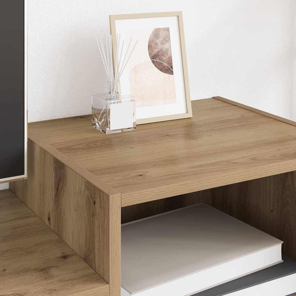 Meuble TV Chêne artisanal 160 x 35 x 55 cm Bois d'ingénierie - XIOS