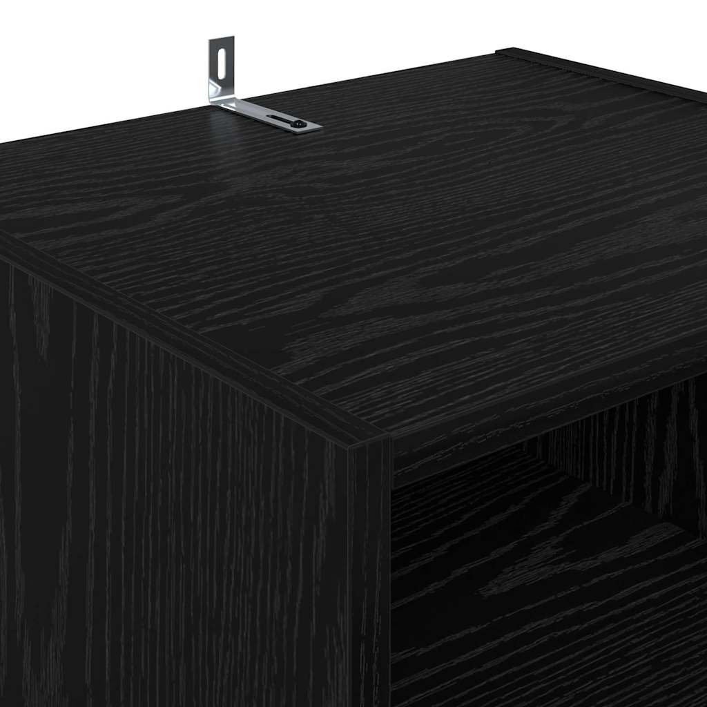 Meuble TV Chêne noir 160 x 35 x 55 cm Bois d'ingénierie - XIOS