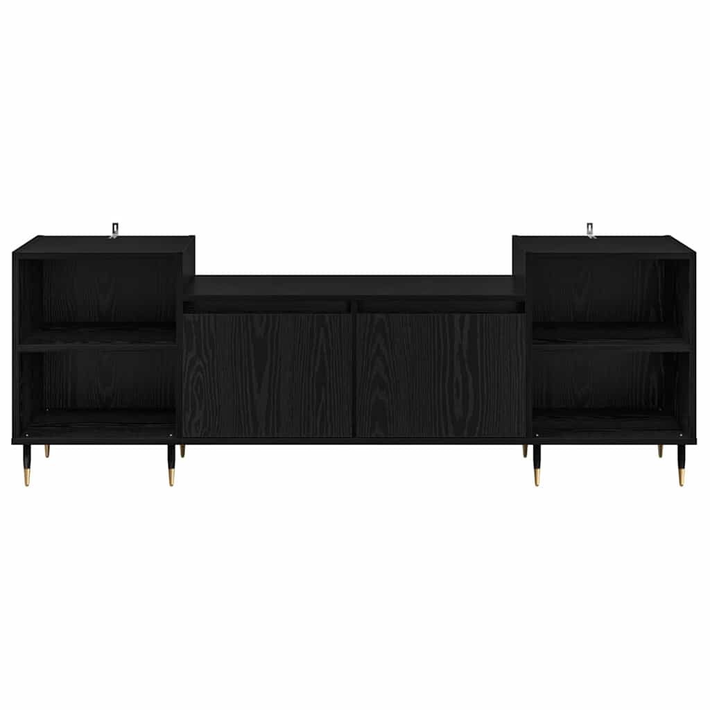 Meuble TV Chêne noir 160 x 35 x 55 cm Bois d'ingénierie - XIOS