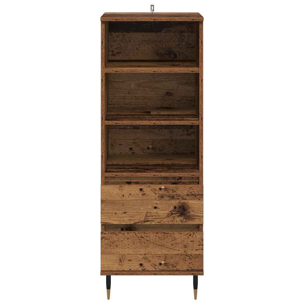 Haut Armoire Bois Ancien 40 x 36 x 110 cm Bois d'ingénierie - XIOS