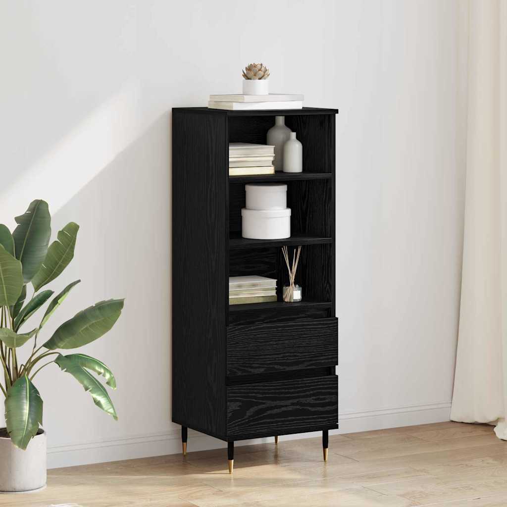 Haut Armoire Chêne noir 40 x 36 x 110 cm Bois d'ingénierie - XIOS