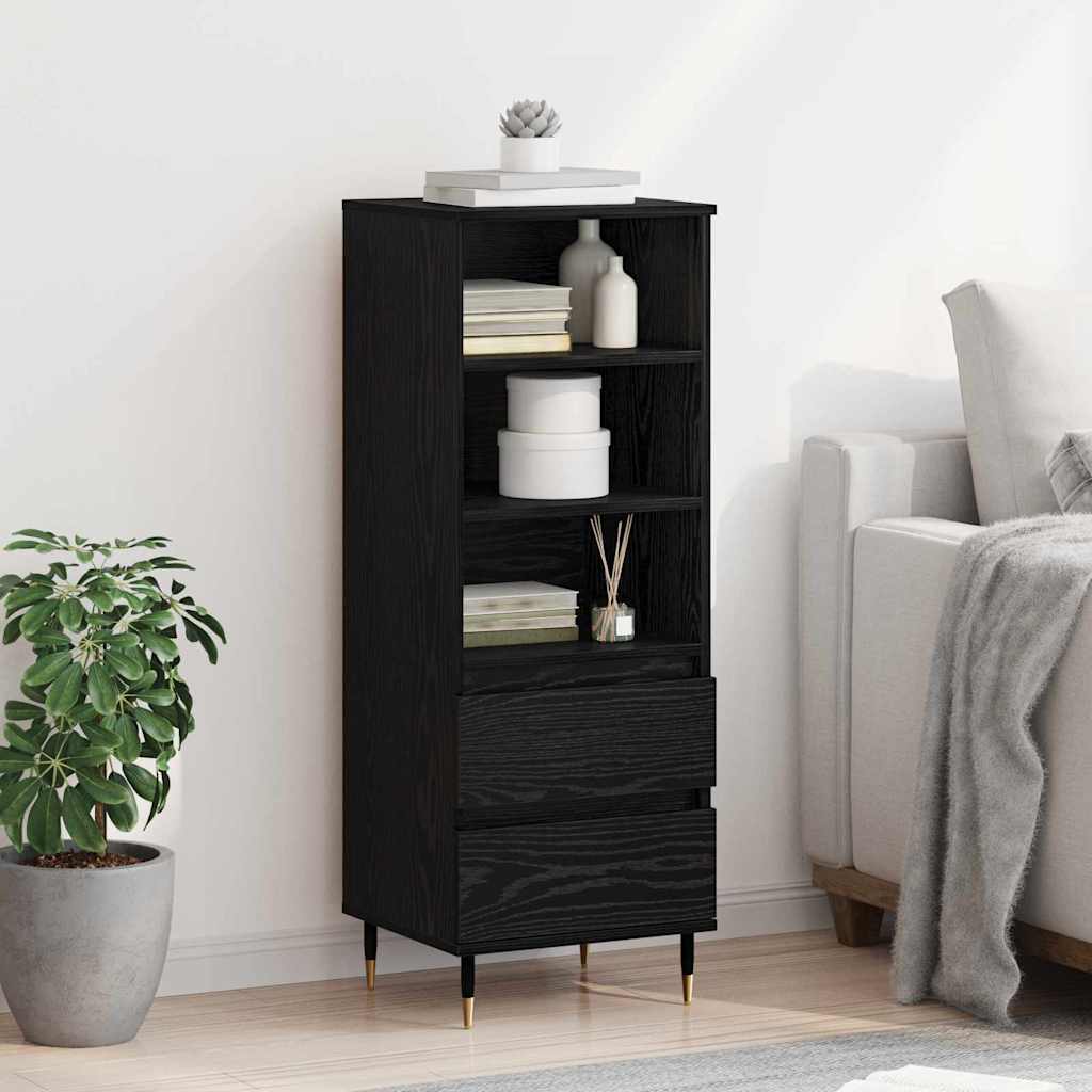 Haut Armoire Chêne noir 40 x 36 x 110 cm Bois d'ingénierie - XIOS