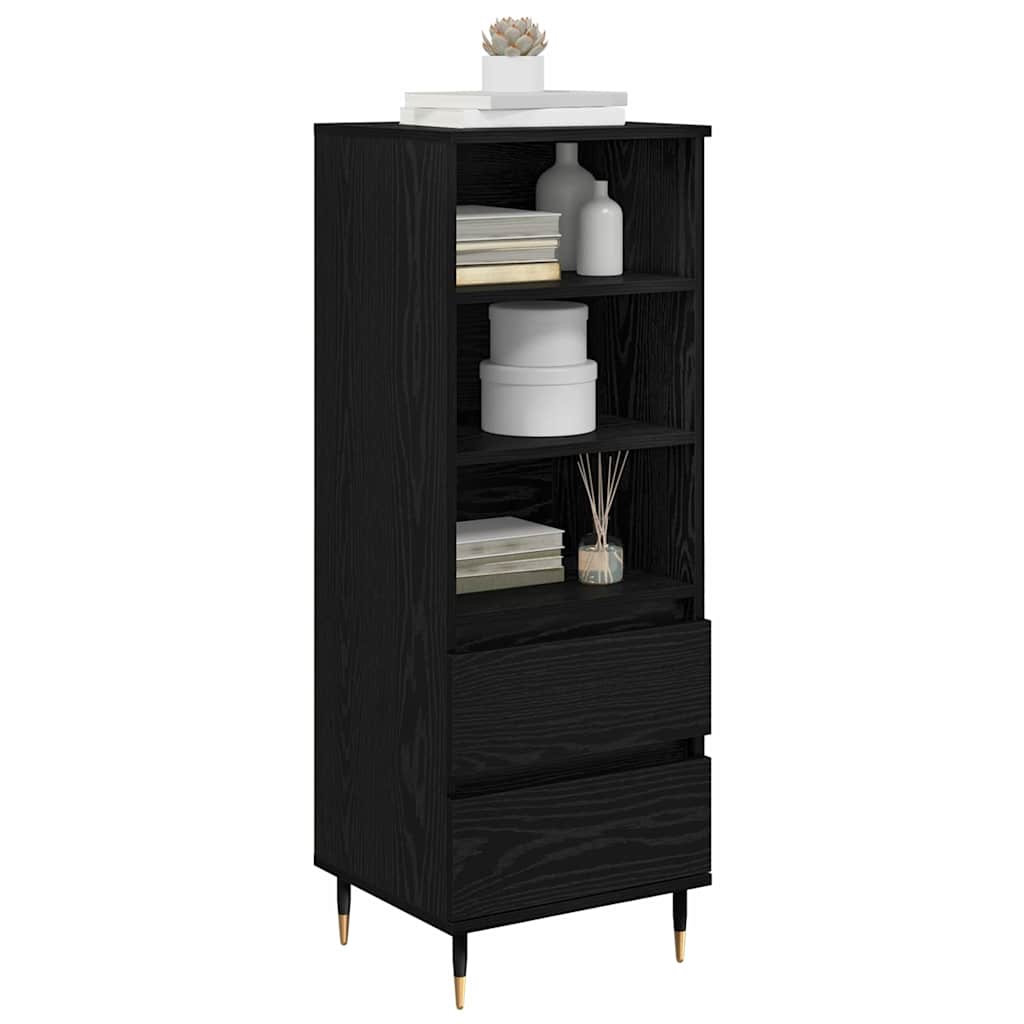 Haut Armoire Chêne noir 40 x 36 x 110 cm Bois d'ingénierie - XIOS