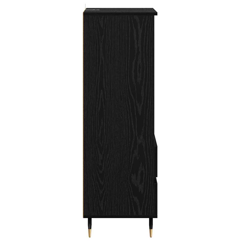 Haut Armoire Chêne noir 40 x 36 x 110 cm Bois d'ingénierie - XIOS