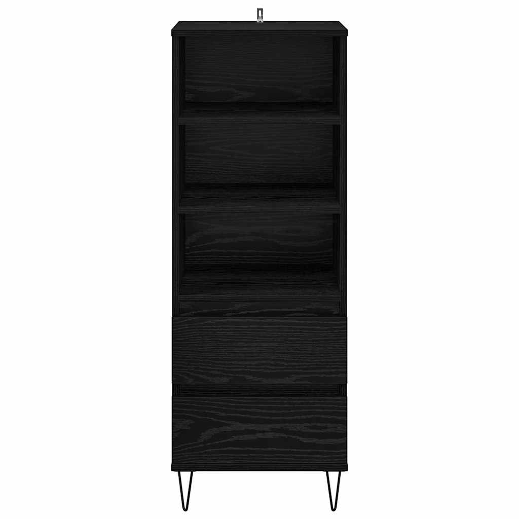 Haut Armoire Chêne noir 40 x 36 x 110 cm Bois d'ingénierie - XIOS