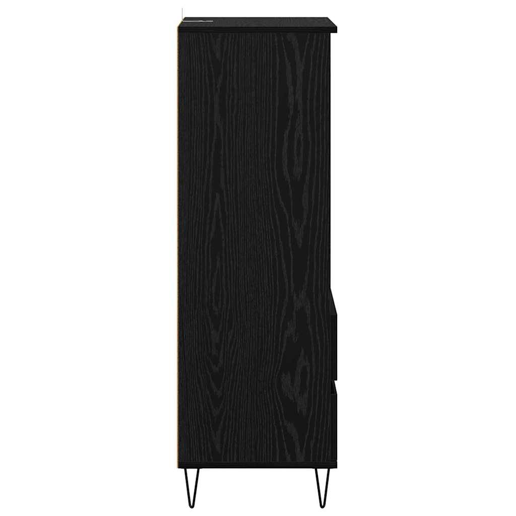 Haut Armoire Chêne noir 40 x 36 x 110 cm Bois d'ingénierie - XIOS