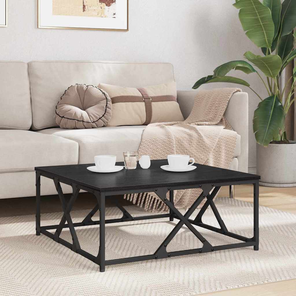 Table basse Chêne noir 70 x 70 x 30 cm Bois d'ingénierie - XIOS