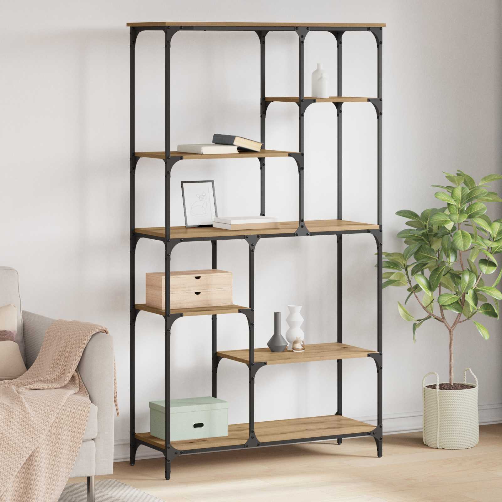Étagère Chêne artisanal 99 x 35,5 x 176 cm Bois d'ingénierie - XIOS