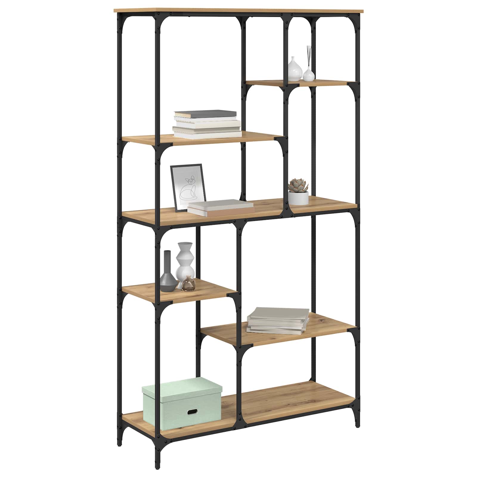 Étagère Chêne artisanal 99 x 35,5 x 176 cm Bois d'ingénierie - XIOS