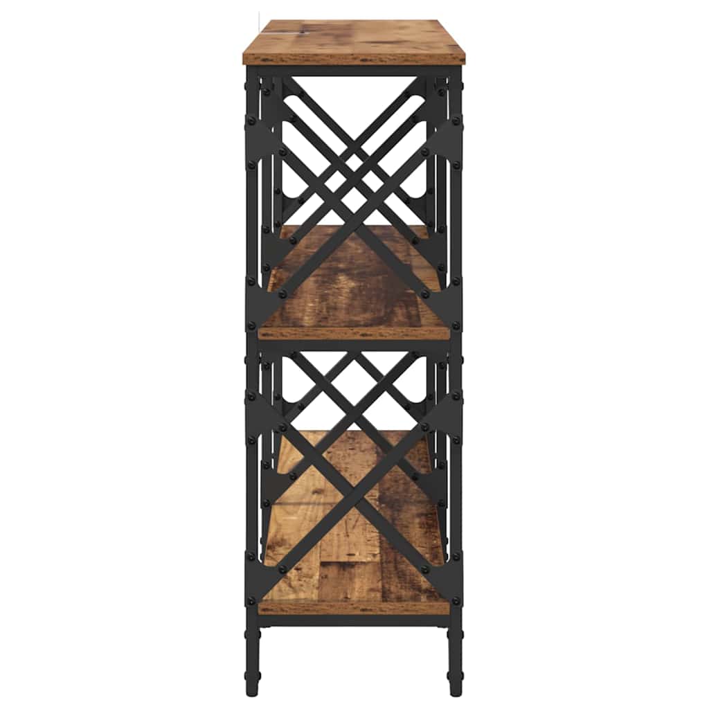 Table console Bois Ancien 100 x 28 x 80,5 cm Bois d'ingénierie - XIOS