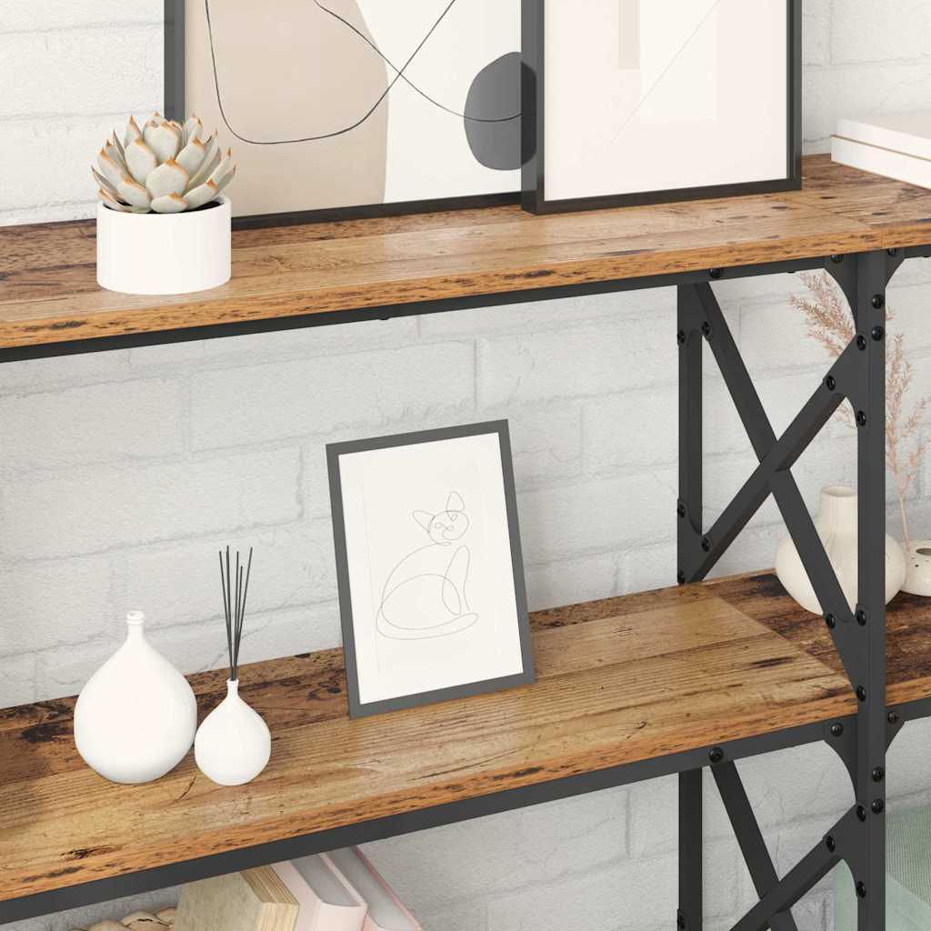 Table console Bois ancien 156 x 28 x 80,5 cm Bois d'ingénierie - XIOS