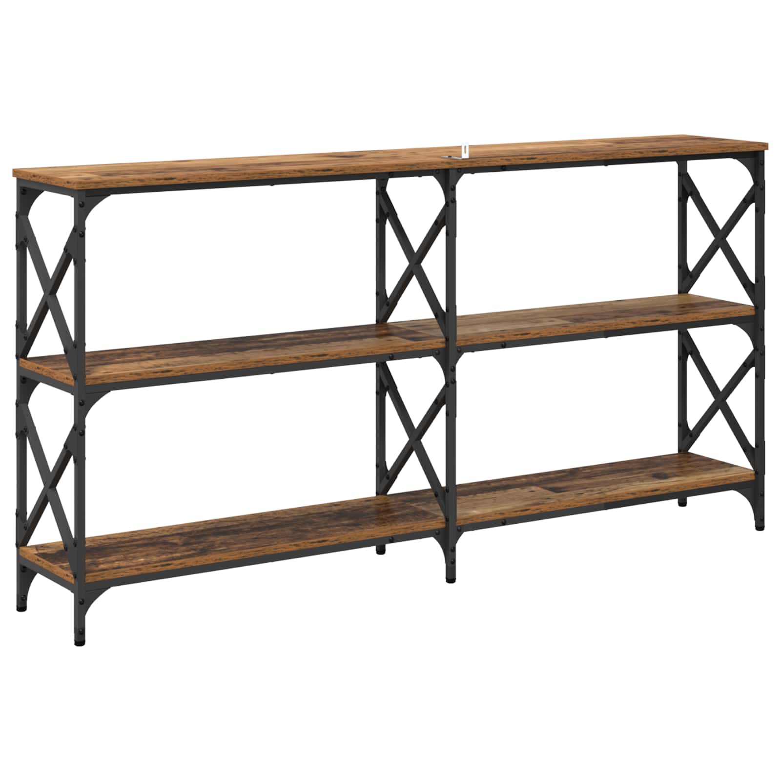 Table console Bois ancien 156 x 28 x 80,5 cm Bois d'ingénierie - XIOS