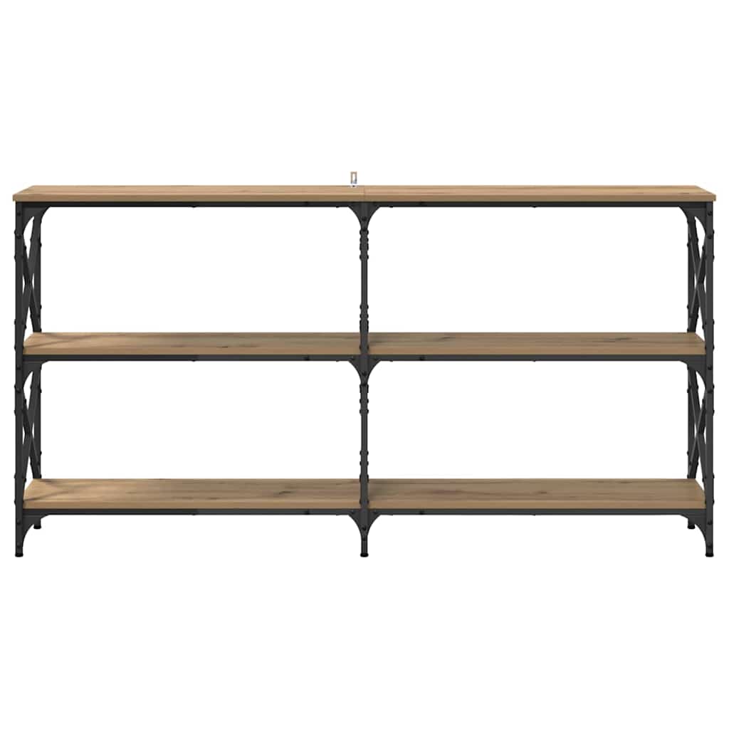 Table console chêne artisanal 156 x 28 x 80,5 cm - XIOS