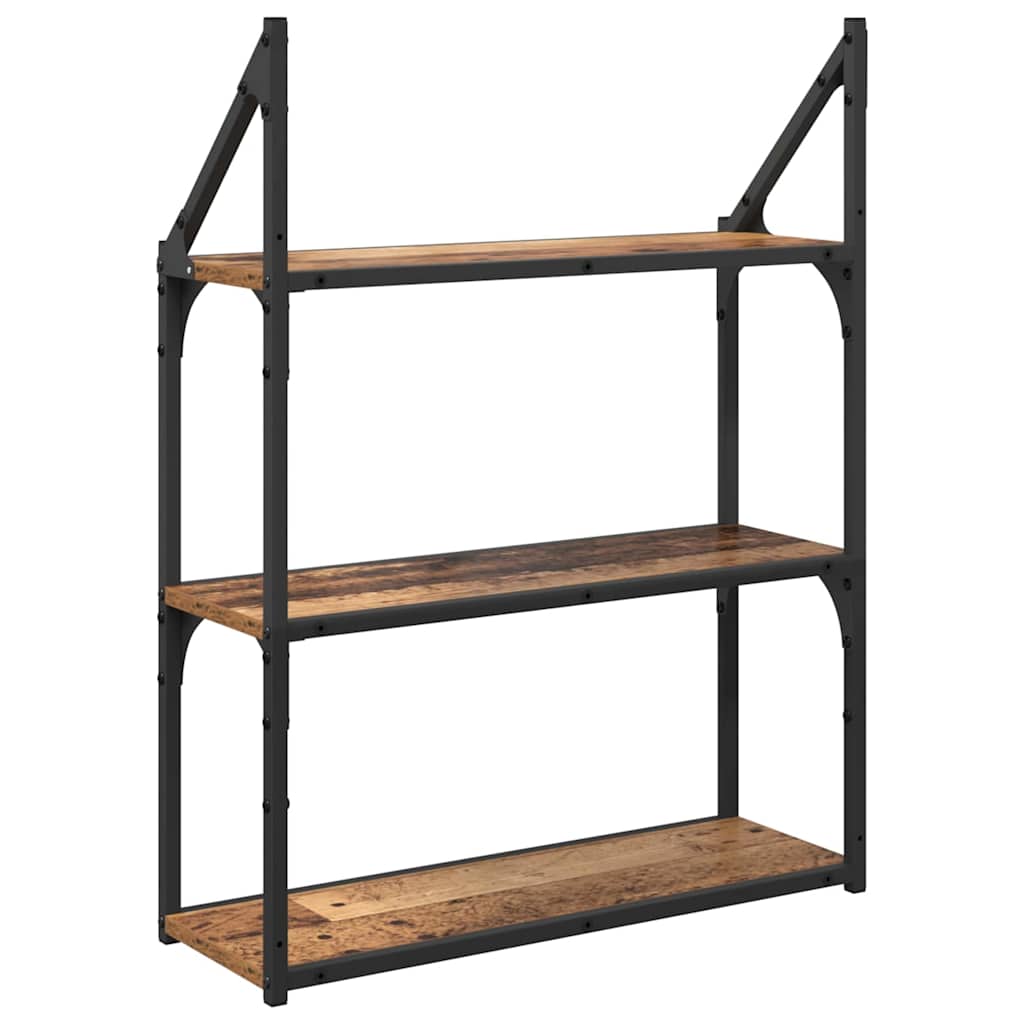 Étagère Murale Bois Ancien 60 x 21 x 78,5 cm Bois d'ingénierie - XIOS