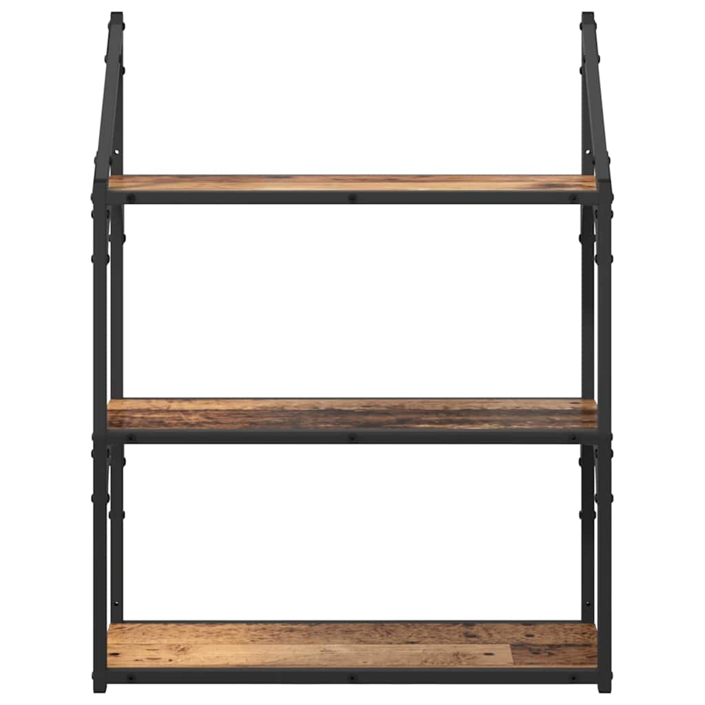 Étagère Murale Bois Ancien 60 x 21 x 78,5 cm Bois d'ingénierie - XIOS