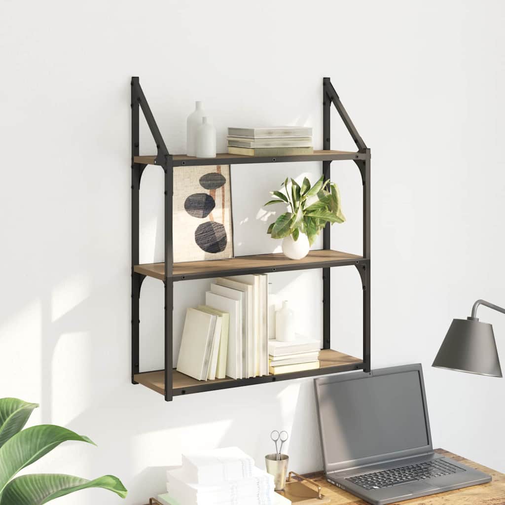 Étagère Murale avec étagère Chêne artisanal 60 x 21 x 78,5 cm - XIOS