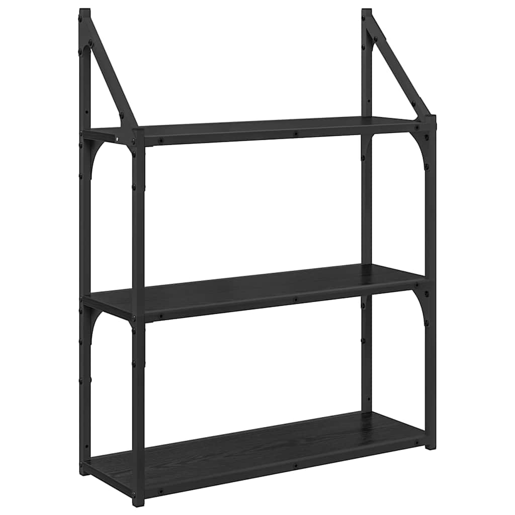 Étagère Murale Chêne noir 60 x 21 x 78,5 cm Bois d'ingénierie - XIOS