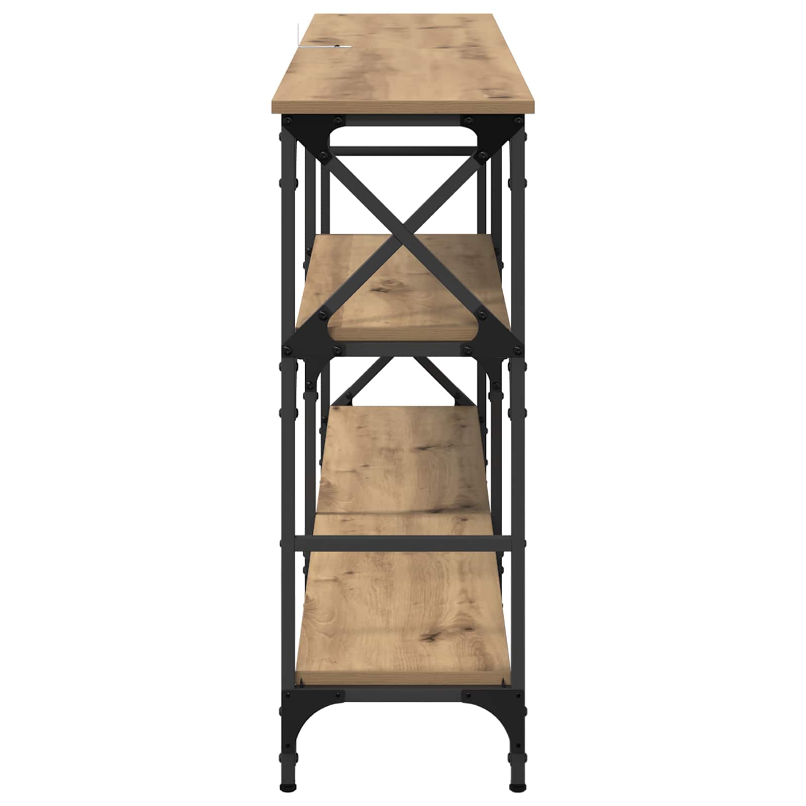 Table console Chêne artisanal 150 x 29 x 76,5 cm - XIOS