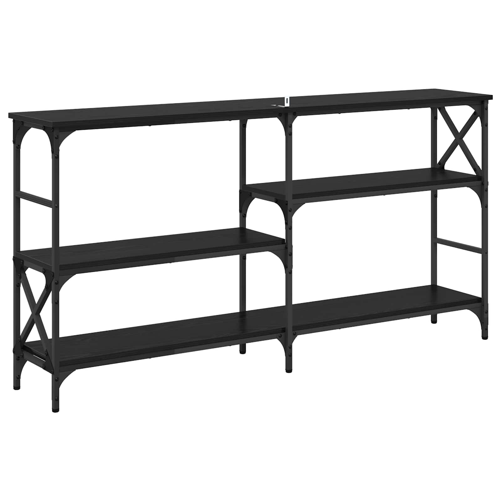 Table console Chêne noir 150 x 29 x 76,5 cm Bois d'ingénierie - XIOS