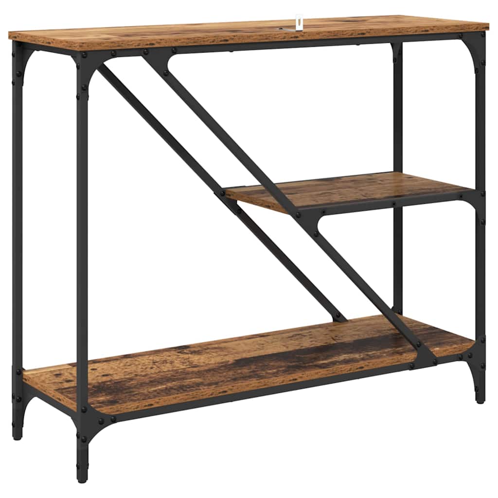 Table console Bois Ancien 88,5 x 30 x 75 cm Bois d'ingénierie - XIOS