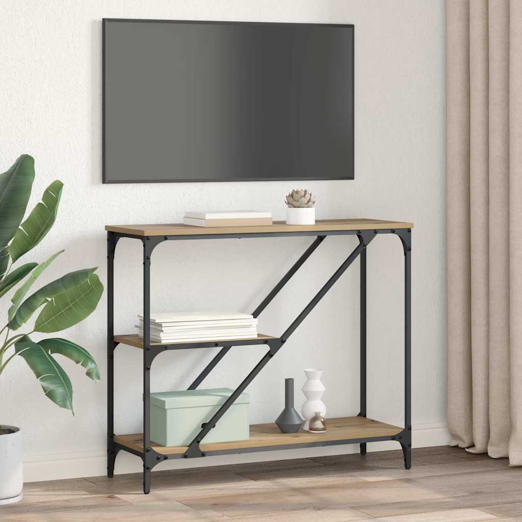 Table console Chêne artisanal 88,5 x 30 x 75 cm - XIOS