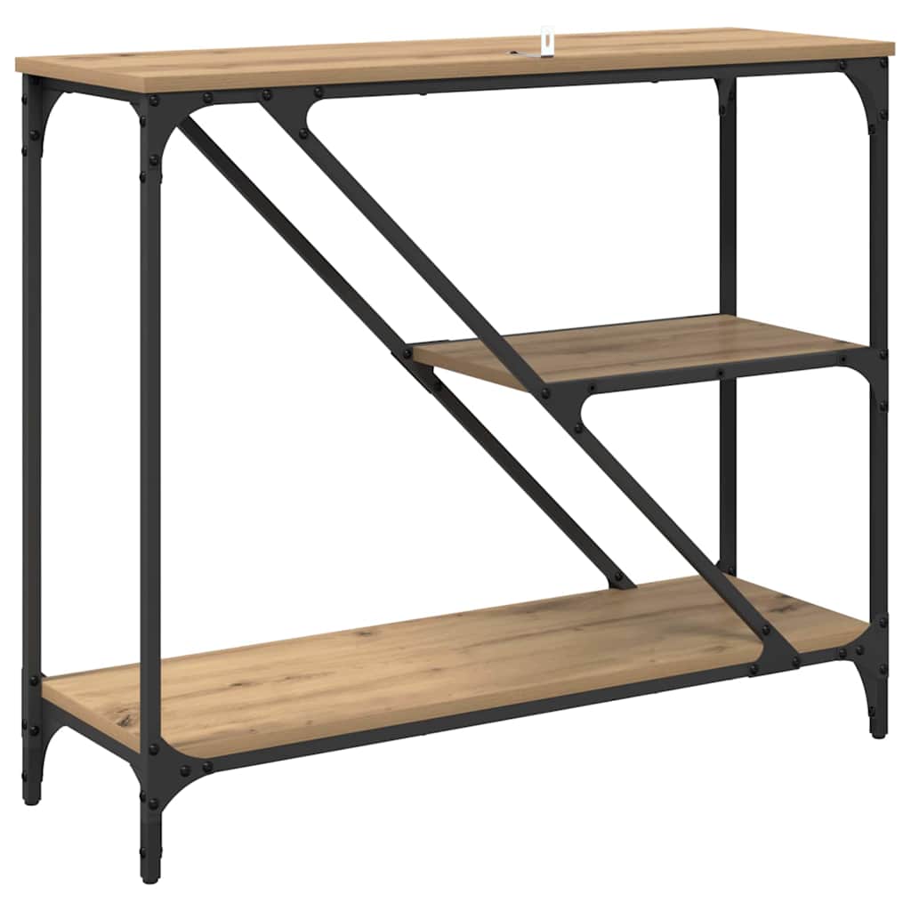 Table console Chêne artisanal 88,5 x 30 x 75 cm - XIOS
