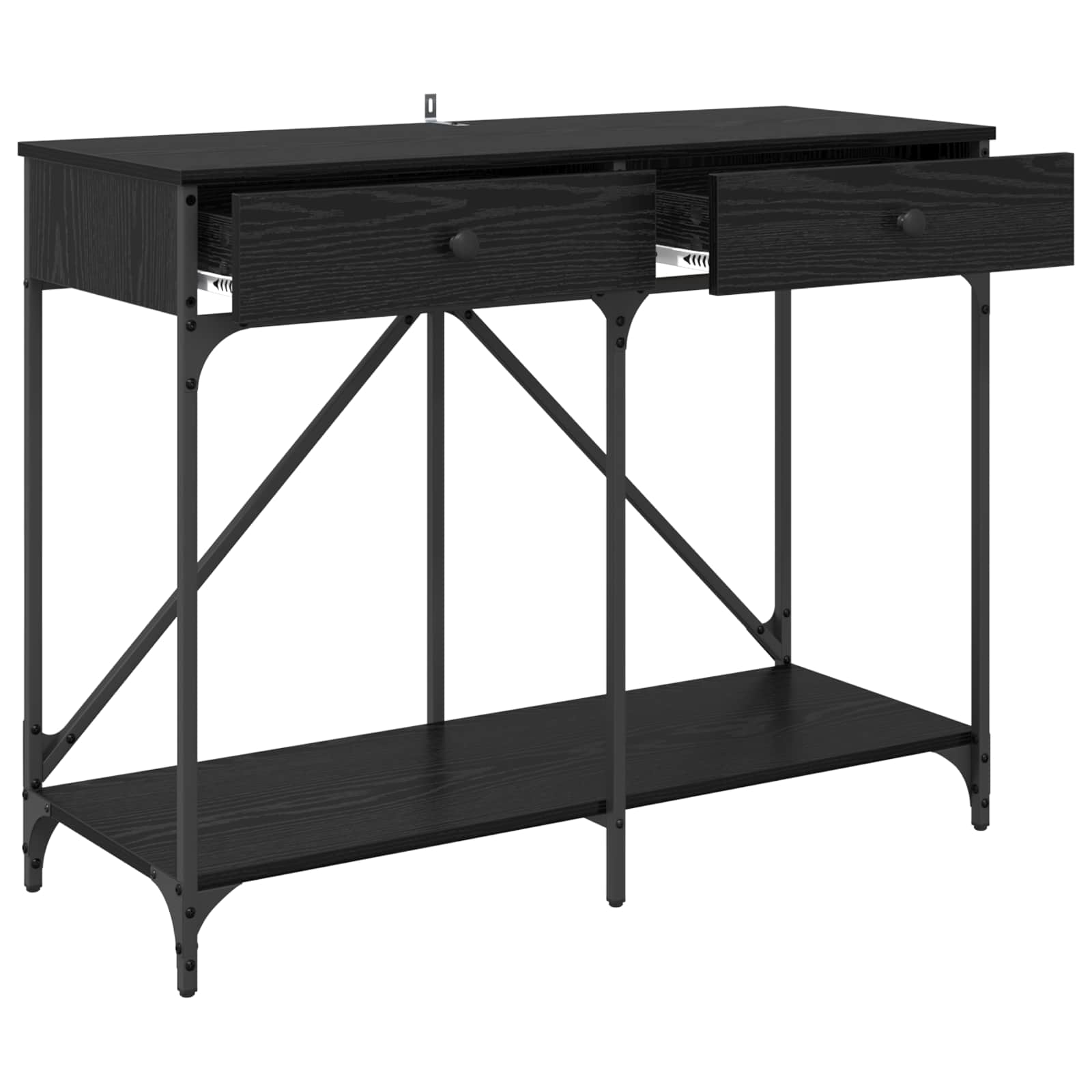 Table console Chêne noir 100 x 39 x 78,5 cm Bois d'ingénierie - XIOS