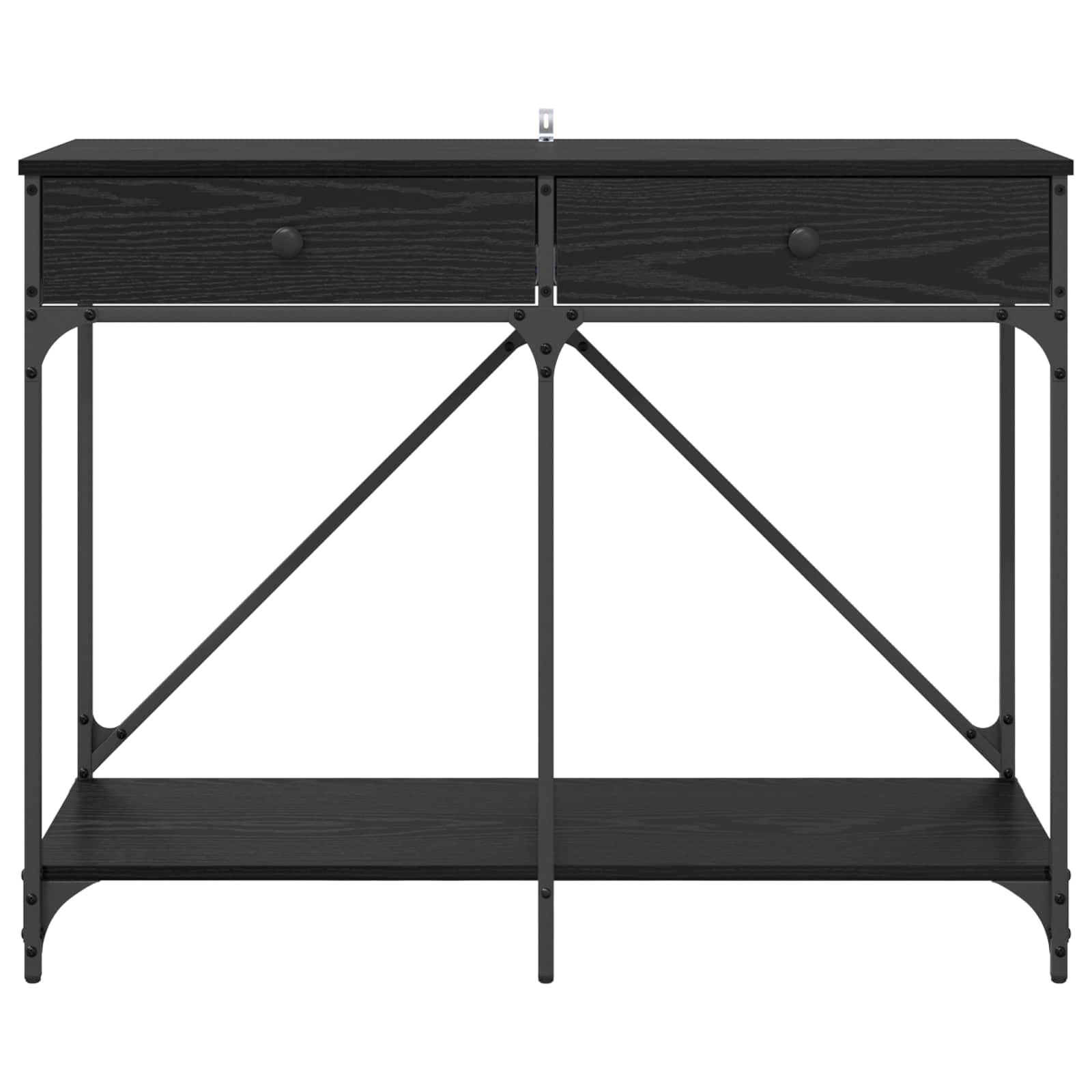 Table console Chêne noir 100 x 39 x 78,5 cm Bois d'ingénierie - XIOS