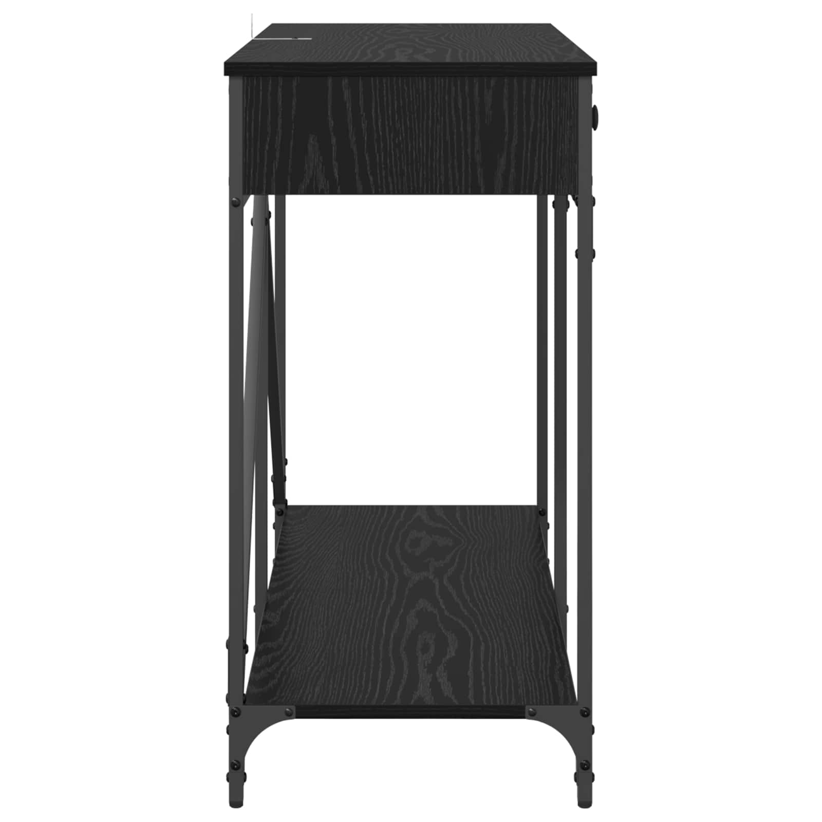 Table console Chêne noir 100 x 39 x 78,5 cm Bois d'ingénierie - XIOS