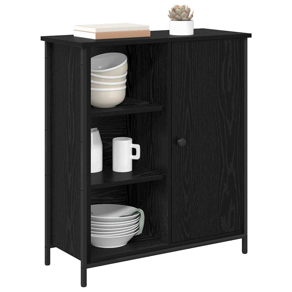 Buffet Chêne noir 70 x 30 x 80 cm Bois d'ingénierie - XIOS