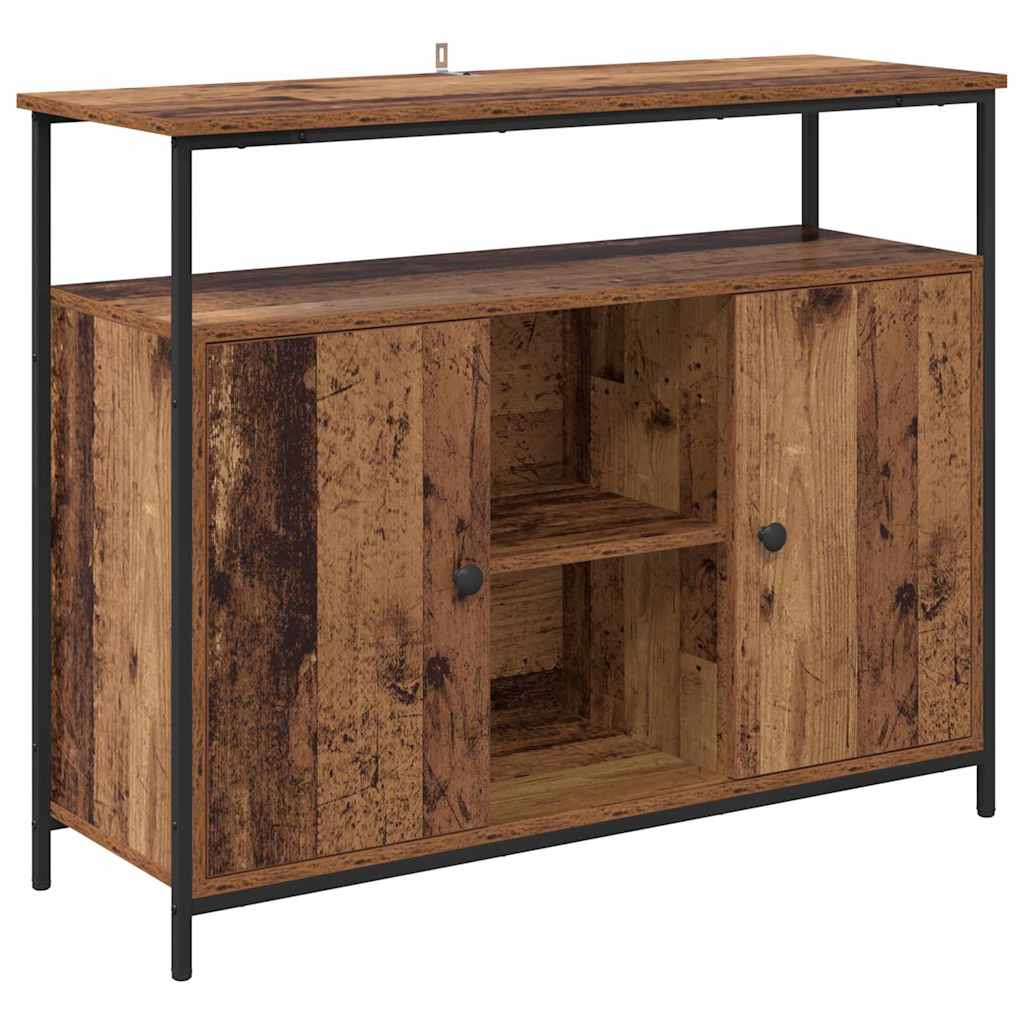 Buffet Bois Ancien 100 x 35 x 80 cm Bois d'ingénierie - XIOS