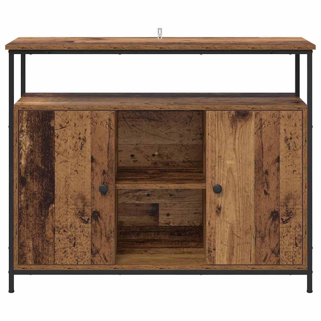 Buffet Bois Ancien 100 x 35 x 80 cm Bois d'ingénierie - XIOS