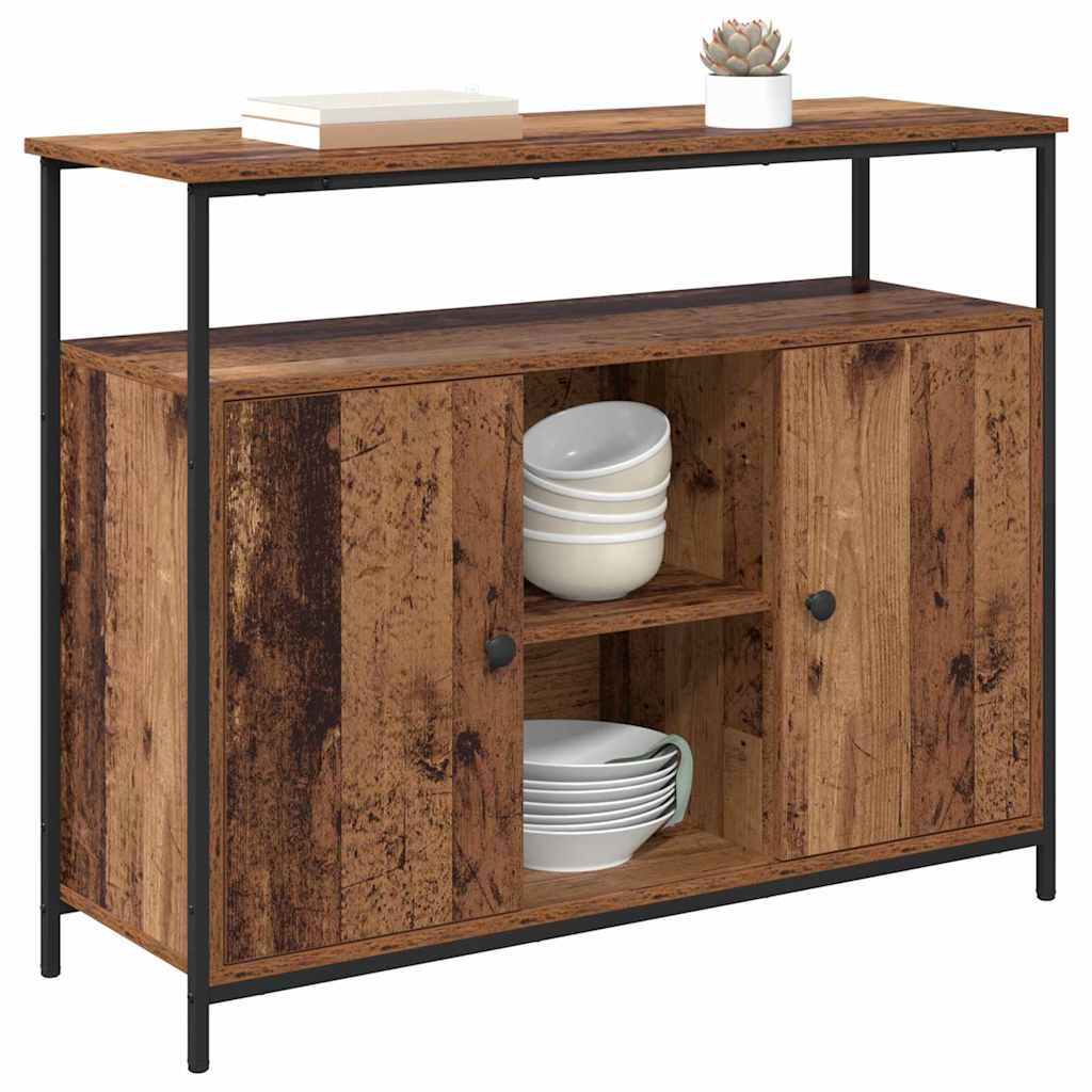 Buffet Bois Ancien 100 x 35 x 80 cm Bois d'ingénierie - XIOS