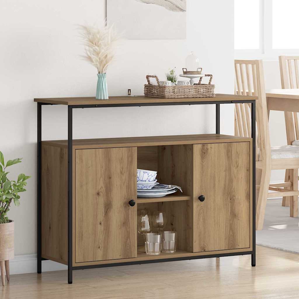 Buffet Chêne artisanal 100 x 35 x 80 cm Bois d'ingénierie - XIOS
