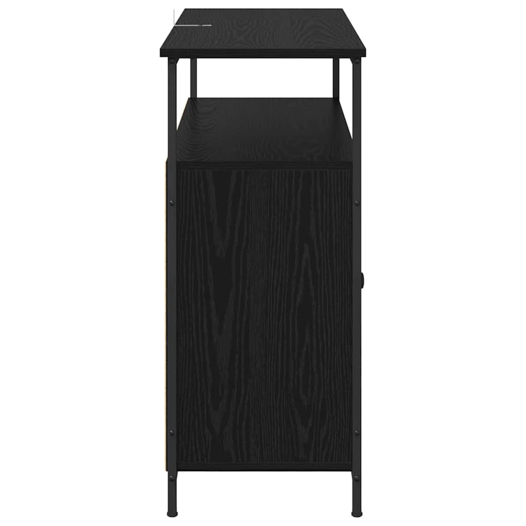 Buffet Chêne noir 100 x 35 x 80 cm Bois d'ingénierie - XIOS