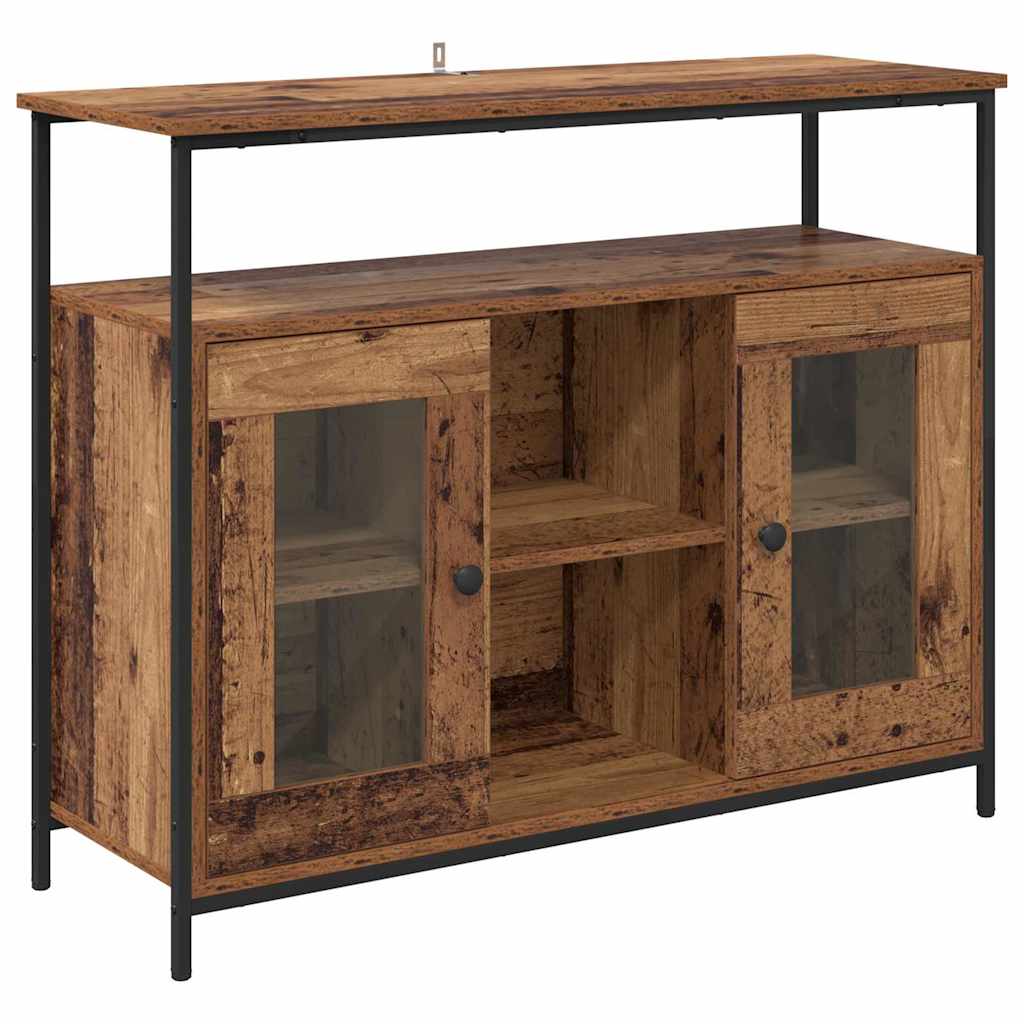 Buffet Bois Ancien 100 x 35 x 80 cm Bois d'ingénierie - XIOS