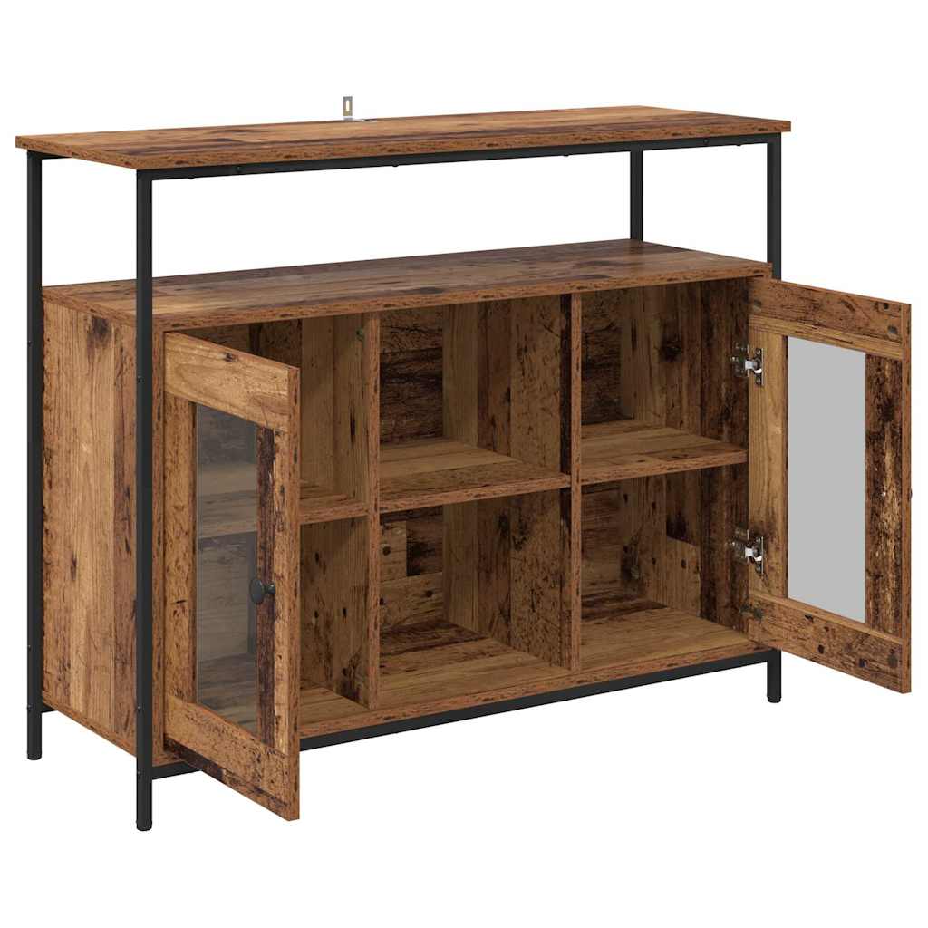 Buffet Bois Ancien 100 x 35 x 80 cm Bois d'ingénierie - XIOS