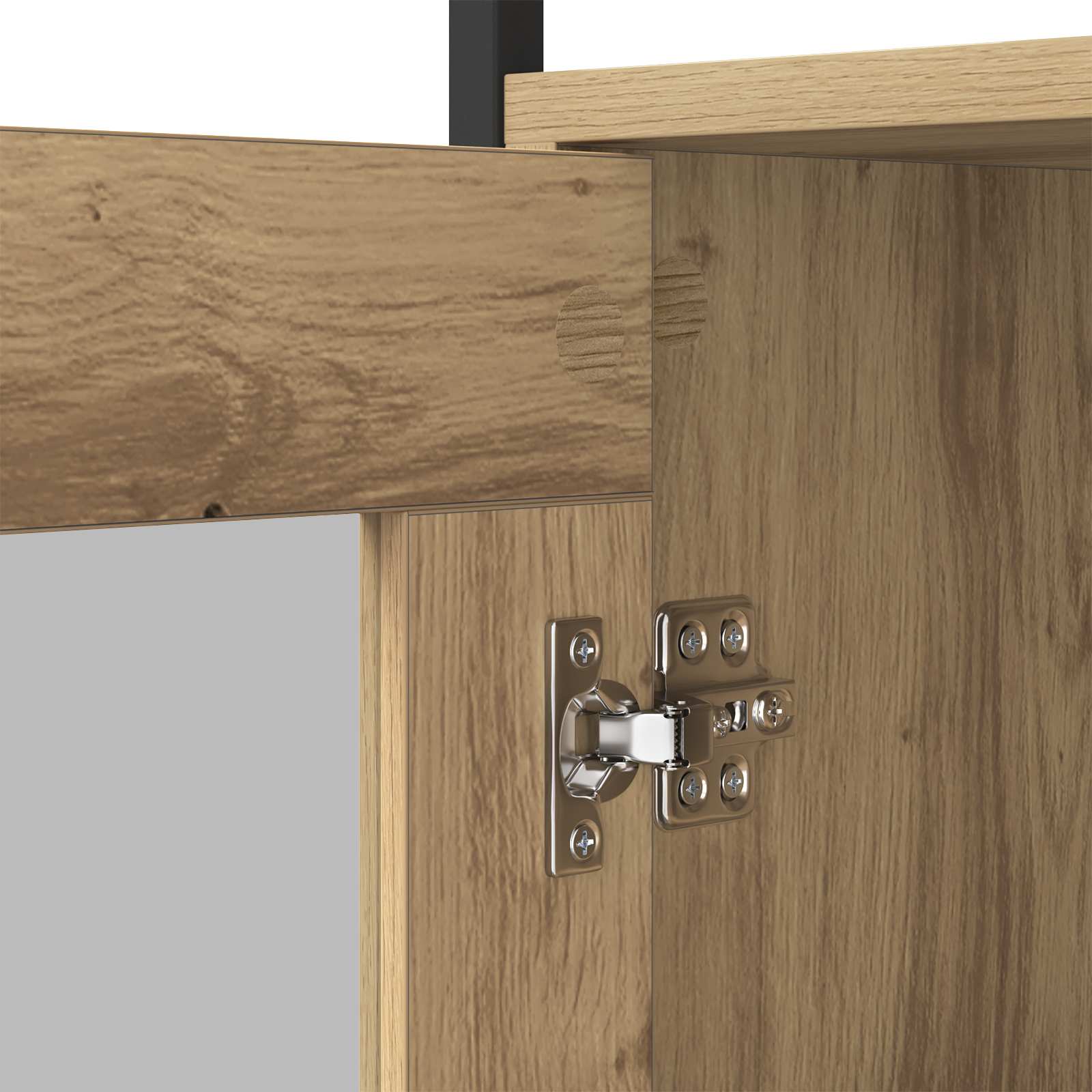 Buffet Chêne artisanal 100 x 35 x 80 cm Bois d'ingénierie - XIOS