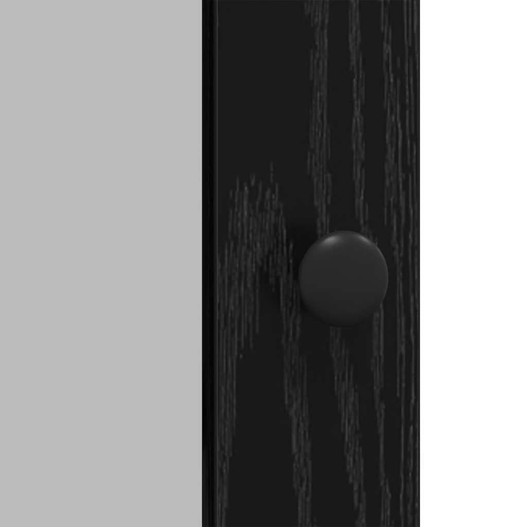 Buffet Chêne noir 100 x 35 x 80 cm Bois d'ingénierie - XIOS