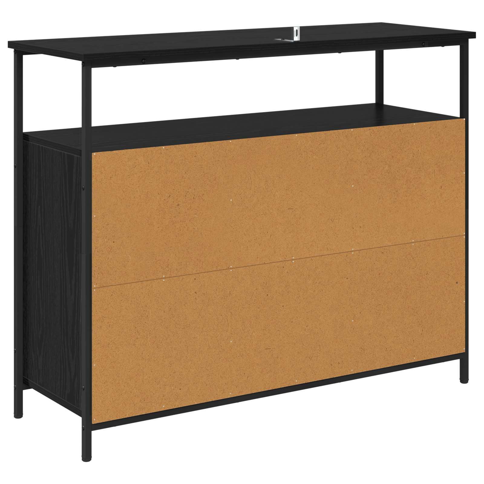 Buffet Chêne noir 100 x 35 x 80 cm Bois d'ingénierie - XIOS