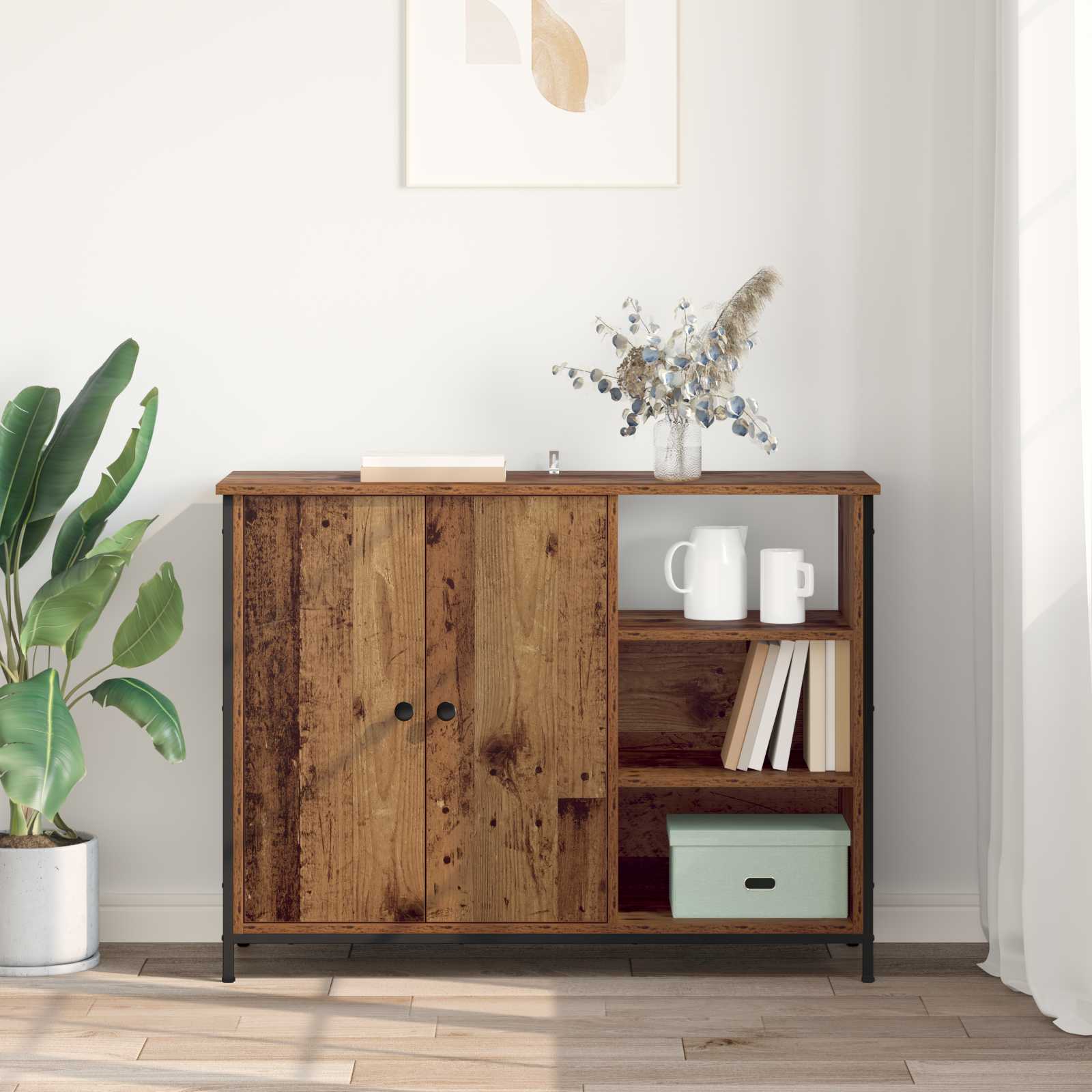 Buffet Bois Ancien 100 x 33 x 75 cm Bois d'ingénierie - XIOS